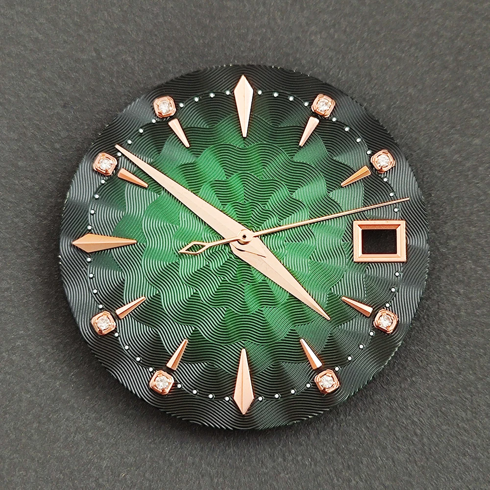 NH35 Dial 29mm/35mm Watch Dial with Diamonds Cocktail Dial Custom Logo Dial for NH35/36 Movement Watch Accessories