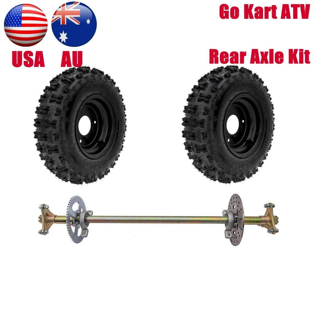 

TDPRO Аксессуары для картинга Go Kart DIY Комплект ступицы заднего моста в сборе с 2 колесами 4.10-6 для мини-детей ATV QUAD Buggy