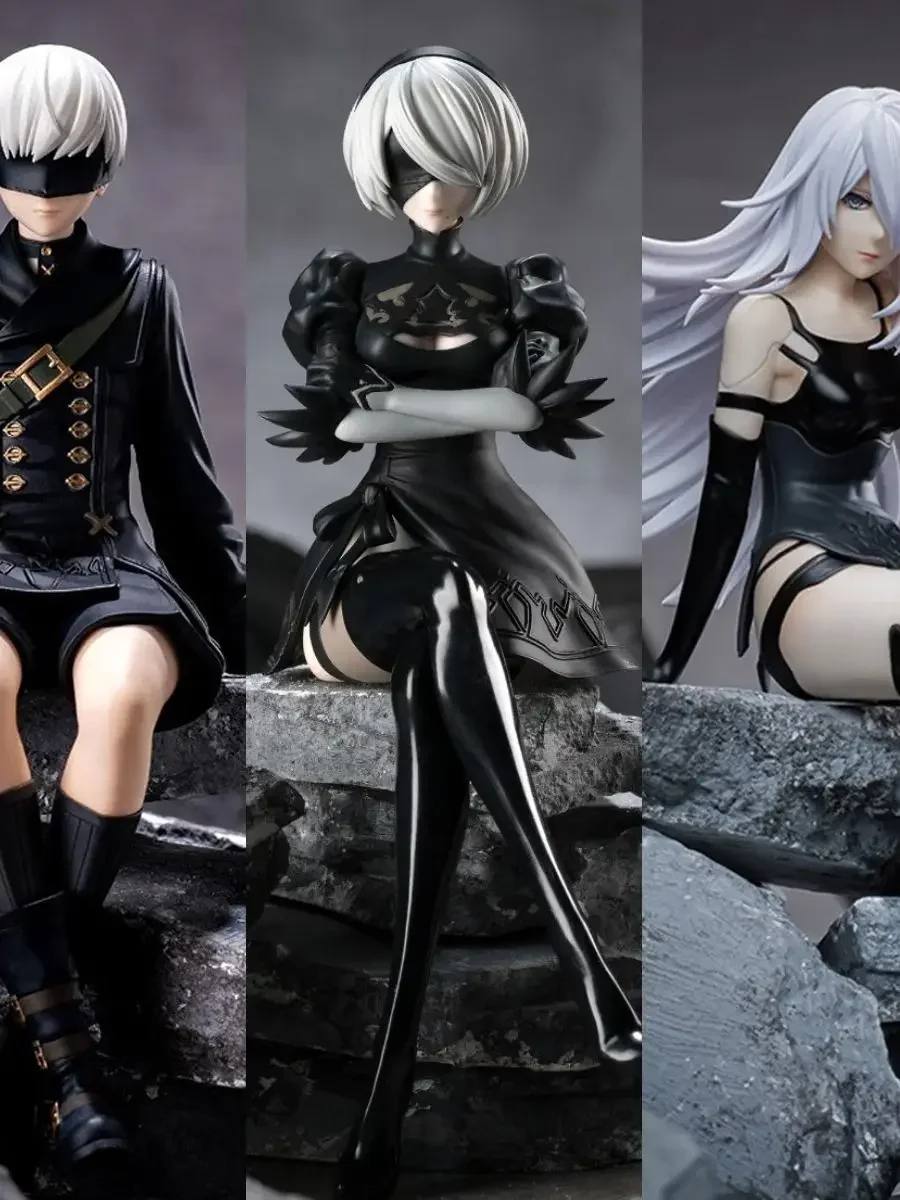 Auf Lager 13-15cm Schwarz-Weiß Brandneue Figur, PVC-Sitzmodell, Sammlerstück, Geschenkspielzeug, Neujahrs- und Feiertagsgeschenk – Detail 7