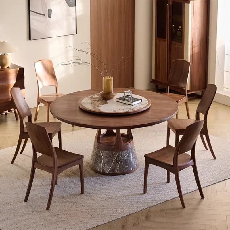 Round Mobile Dining Table Mid Century Wood Center Dining Table Space Saving Restaurant Mesas De Comedor Commercial Furniture