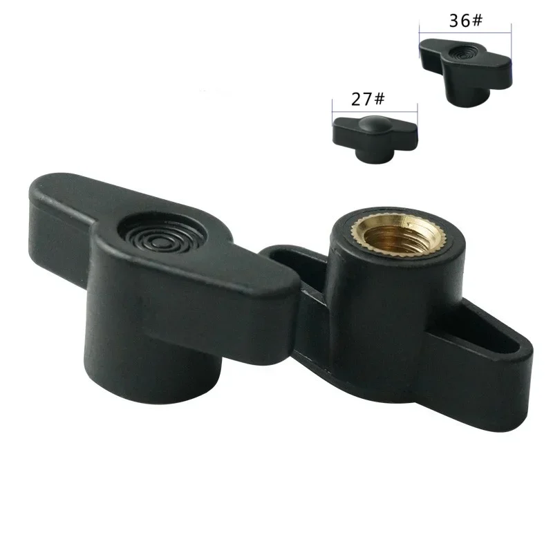 27#  36#  Tighten Nuts M4 M5 M6 M8 T Hand Adjusting Nut Through/Blind Hole Knob Thumb Nut Bakelite Wing Hand Tighten Nuts