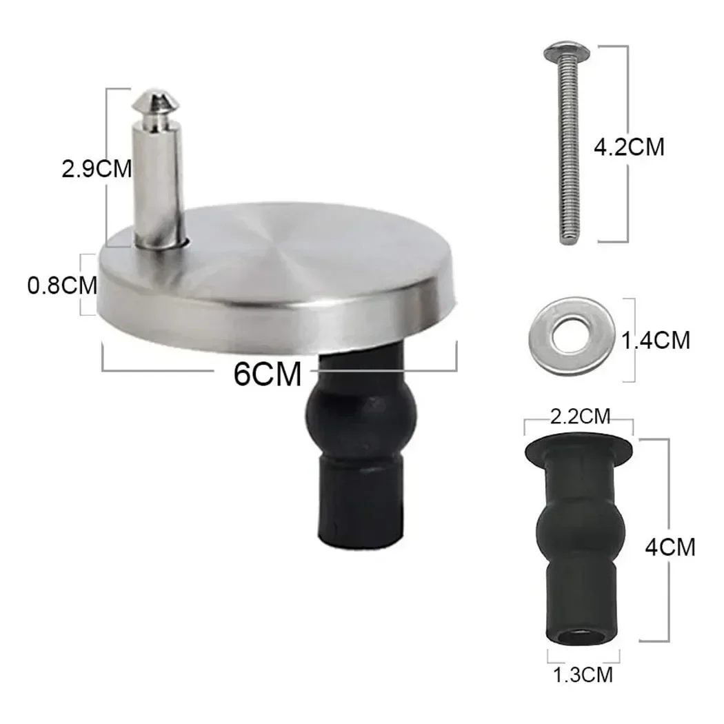 Tool Toilet Seat Hinge Fittings Seat Spare Parts Toilet Top Wc Accessories Fittings Fix Hinge Kit Professional Quick Durable