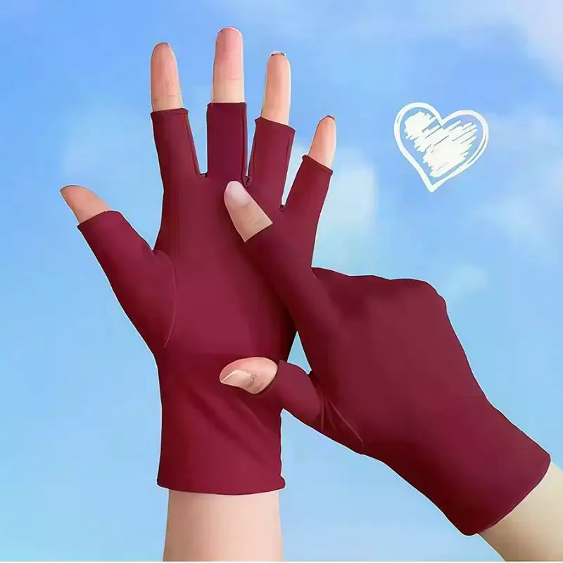 1Pairs Nail Art Glove UV Protection Glove Anti UV Radiation Protection Gloves Protector For Nail Art Gel UV LED Lamp Tool