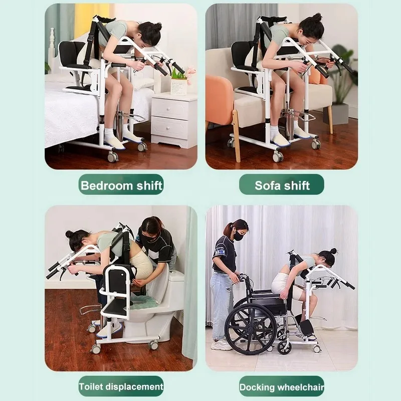 Multifunctional Hydraulic Transfer Device for Paraplegic Elderly Care Bedridden Patient Transfer Lift Chair