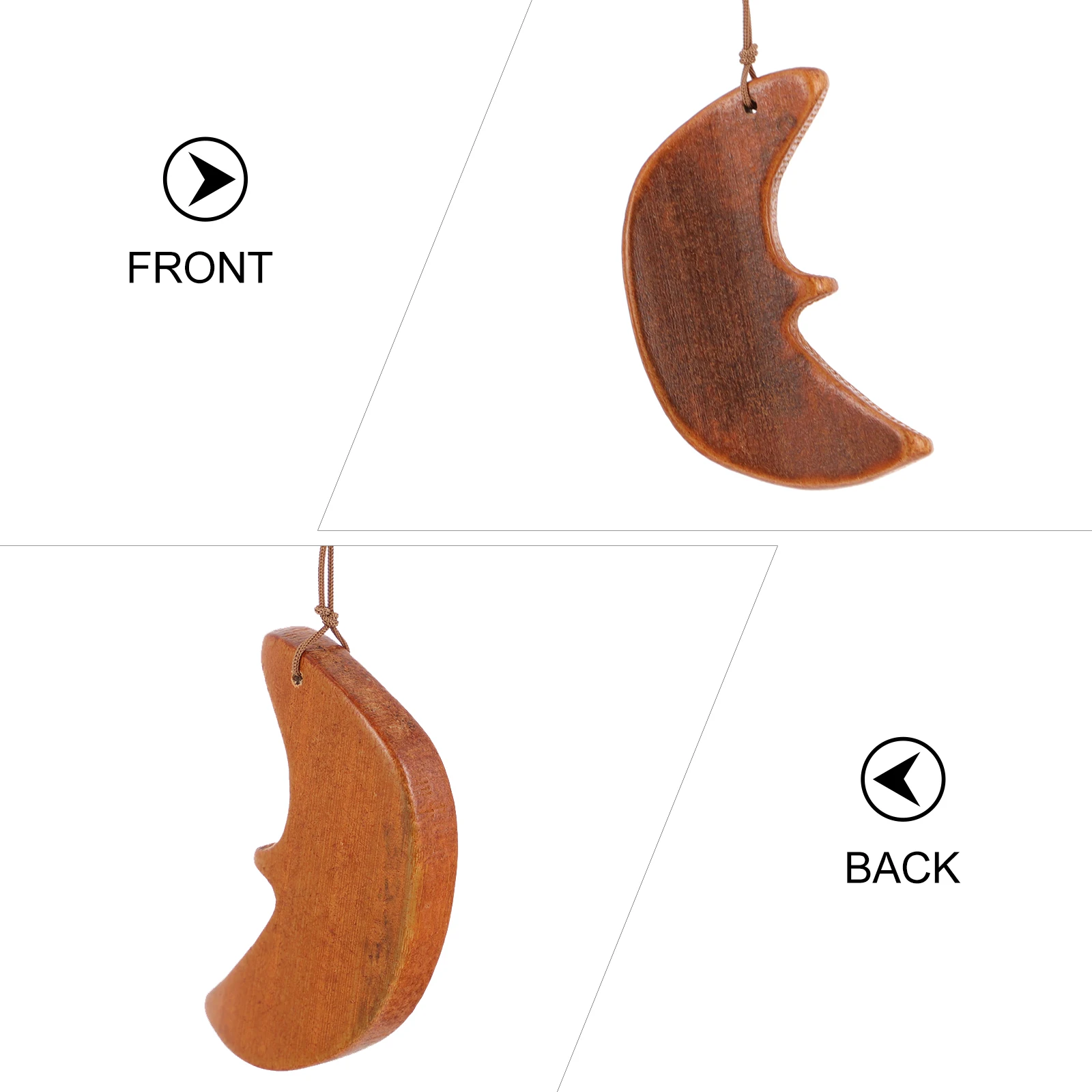 

1Pcs Bamboo Wind Chime Wind Bell Five-Pointed Star Wooden Hanging Decor for Home Garden Balcony Comfortable Atmosphere