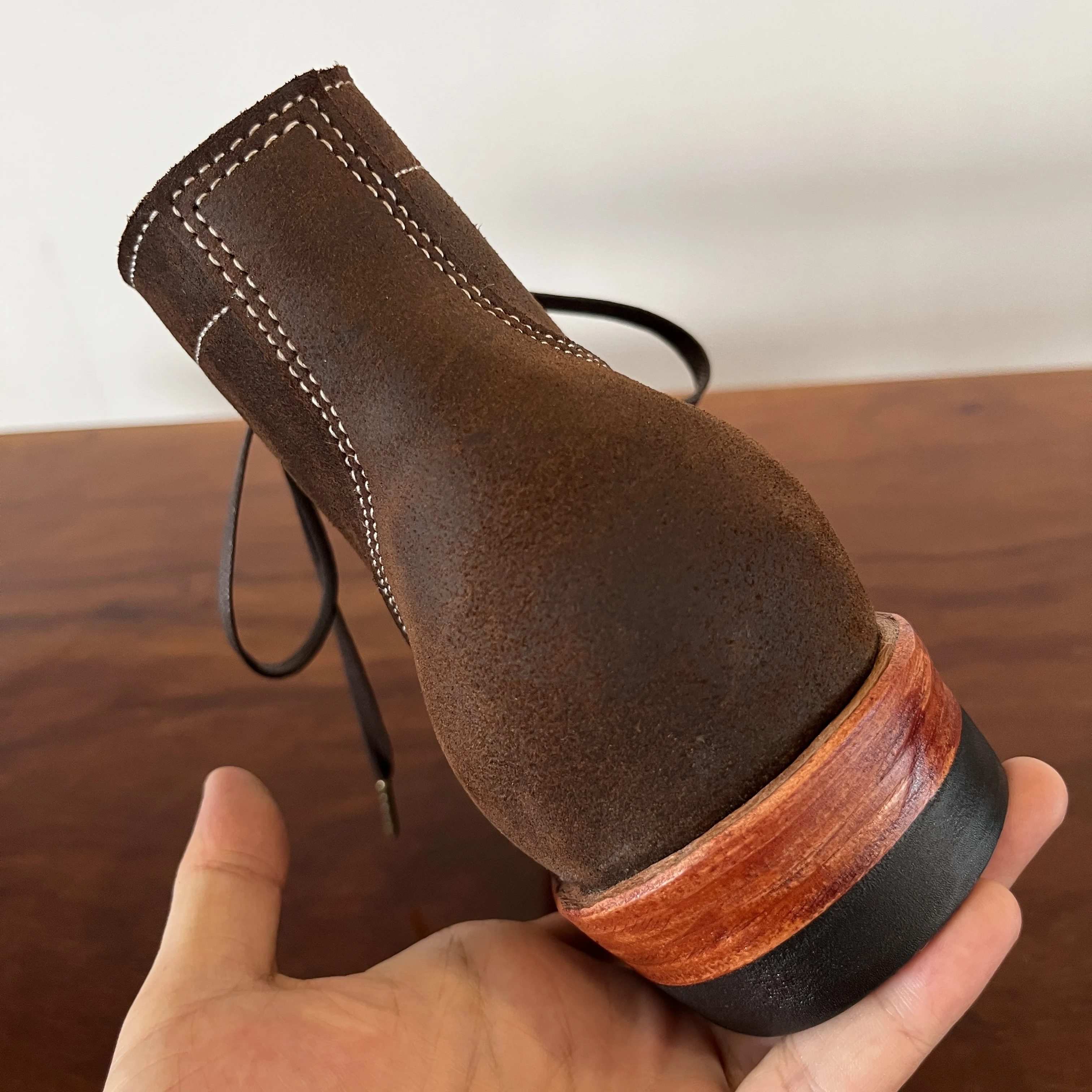 حذاء AL48 RockCanRoll عالي الجودة مقاس 35-52 مصنوع يدويًا من جلد البقر الإيطالي المتين #4