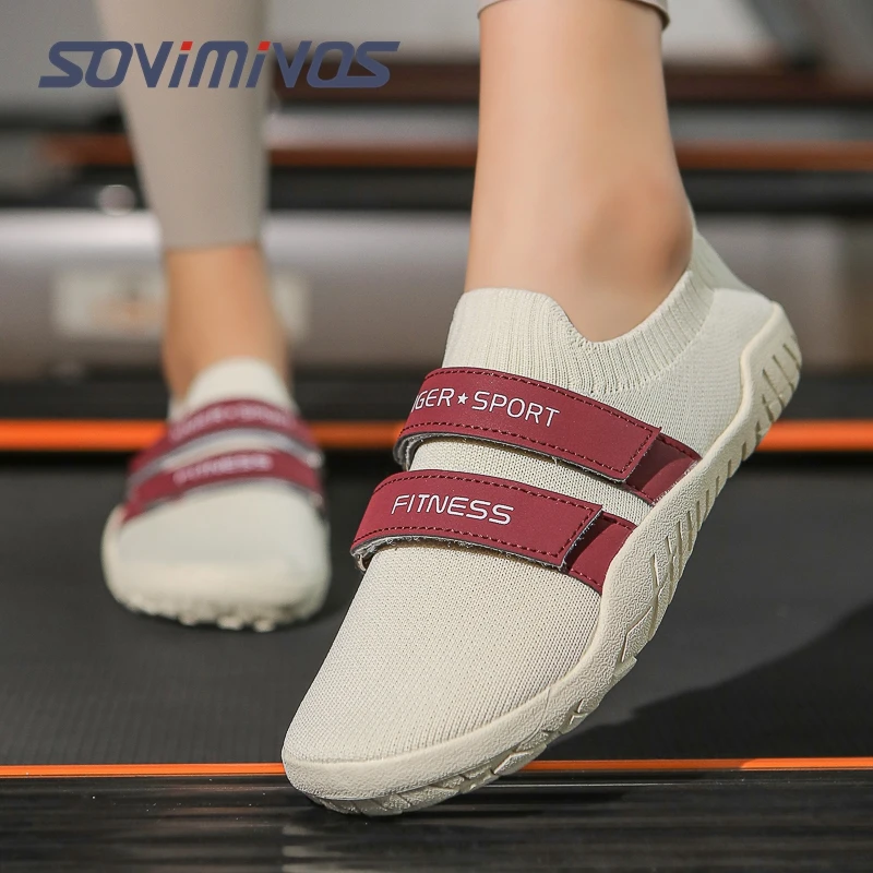 Deadlift Shoes Weight Lifting Shoes for Men Women Weightlifting Squat Shoes Fitness Cross-Trainer Barefoot Gym Training Sneakers