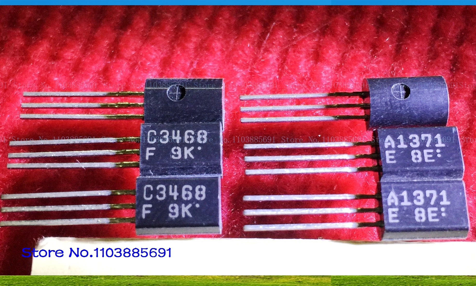 2pcs/lot=a pair 2SA1371 2SC3468 0.1A 300V
