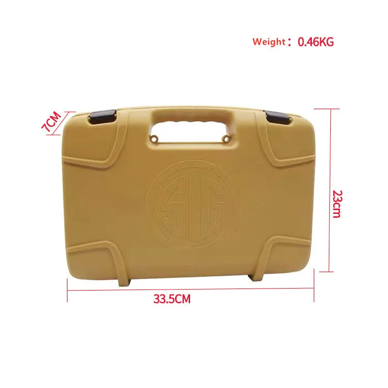 Tactical Storage Gun Safety Carrying Box ABS Pistol Suitcase Gun Accessories Hard Case Hunting Tools