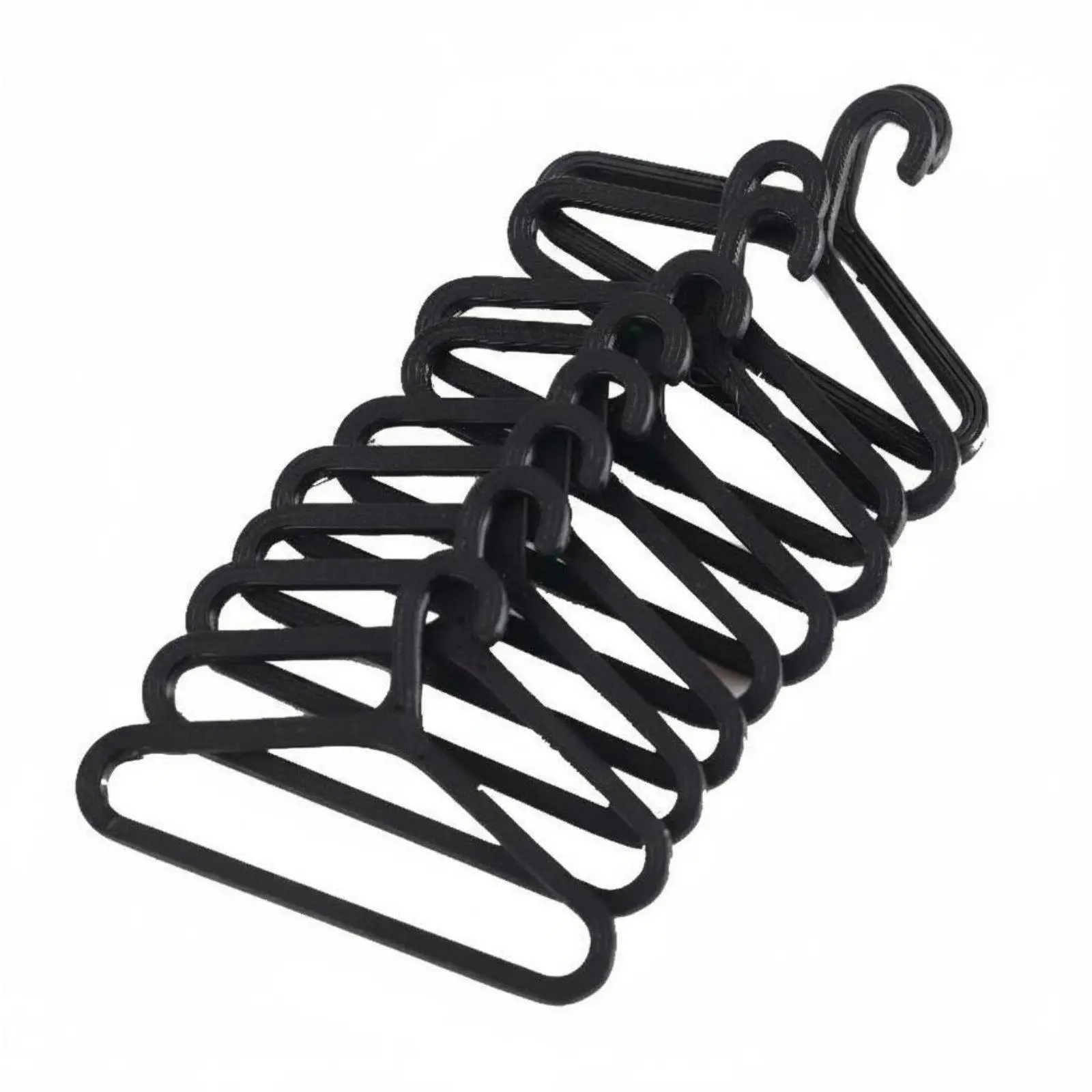 Miniature PETG Dollhouse Hangers Realistic Tiny Hanger 4cm for 1 12 Scale Dolls Room Accessories