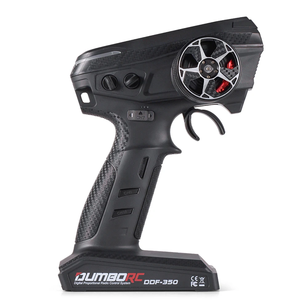 DUMBORC DDF-350 Zender met Ontvanger 2.4G 10CH Digitale Radio Afstandsbediening voor RC Auto Boot Tank LCD FHSS Systeem