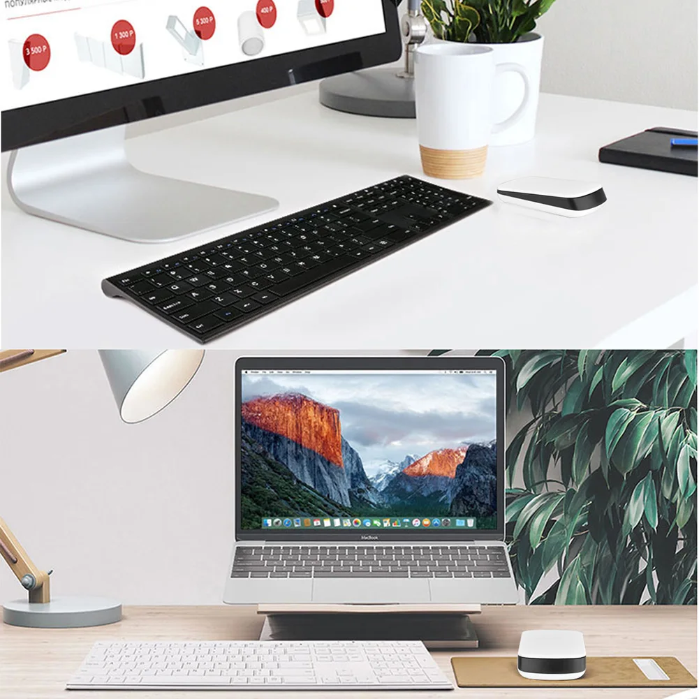 Portable 2.4G Universal Wireless Touch Mouse - Bluetooth, 1200DPI Optical Mouse for PC and Notebook Computer