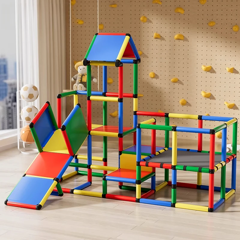 

Climbing frame indoor family infant room ladder pipe multi-function X2 combination