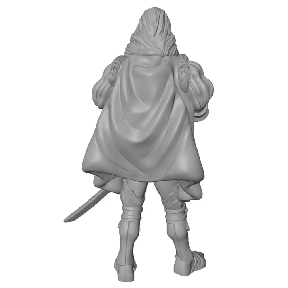 1/24/18/16/12 Warrior Resin Model Kit GK Micro 3D Printed Grey Model Statue, High Precision Resin Model Hand Uncolored