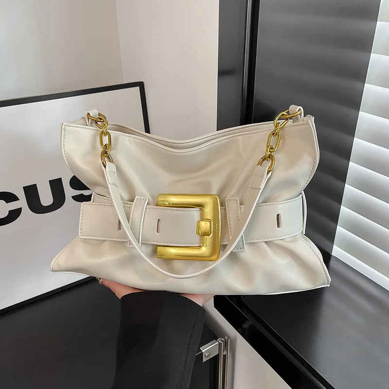 

2025 New Fashion Cloud Tote Bag - High Temperament Texture Folded Style, Underarm Crossbody Large Bag