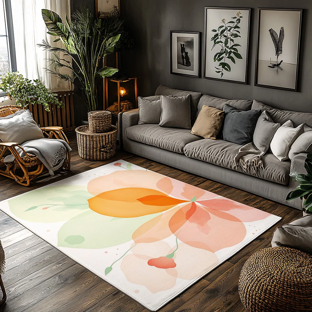

Уникальный цветочный коврик для дома и улицы, приветственный коврик, моющийся коврик для прихожей, домашний декор, современное абстрактное искусство, кухонный напольный ковер, подарок
