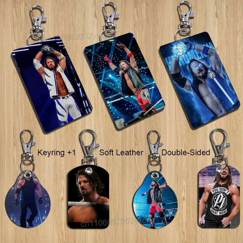 

P-Phenomenal One A-AJ Styles Card Holder With Keychain Executive Protection For Bank Credit Subway Bus Case