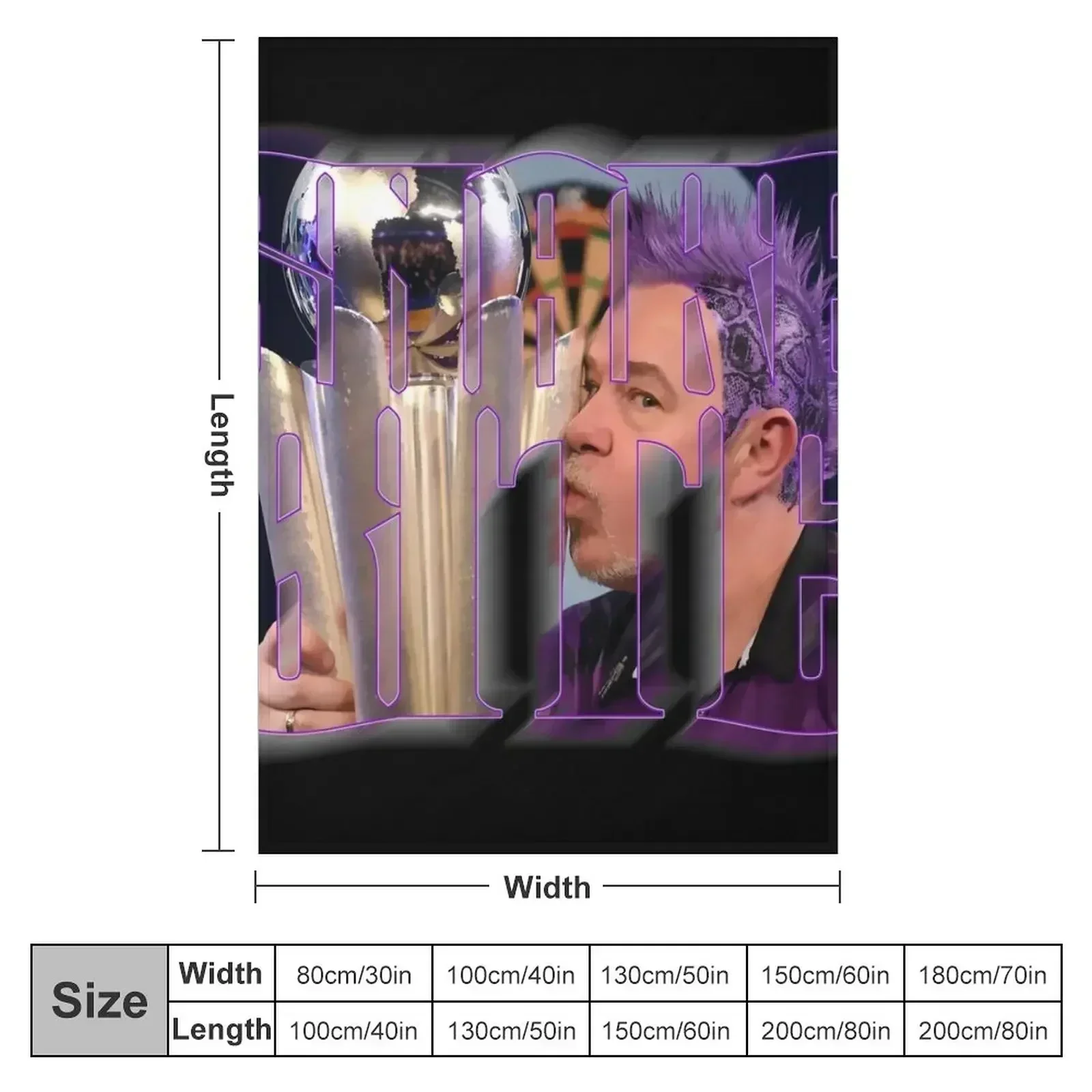 Snakebite Peter Wright darts Throw Blanket Custom Vintage christmas gifts Flannel Luxury Brand Decorative Sofas Blankets