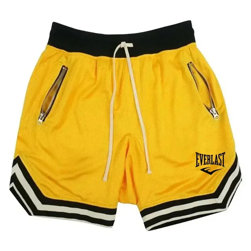 Everlast اللياقة البدنية كرة السلة السراويل الرجالية عارضة فضفاضة تنفس السراويل أزياء الهيب هوب الرياضية
