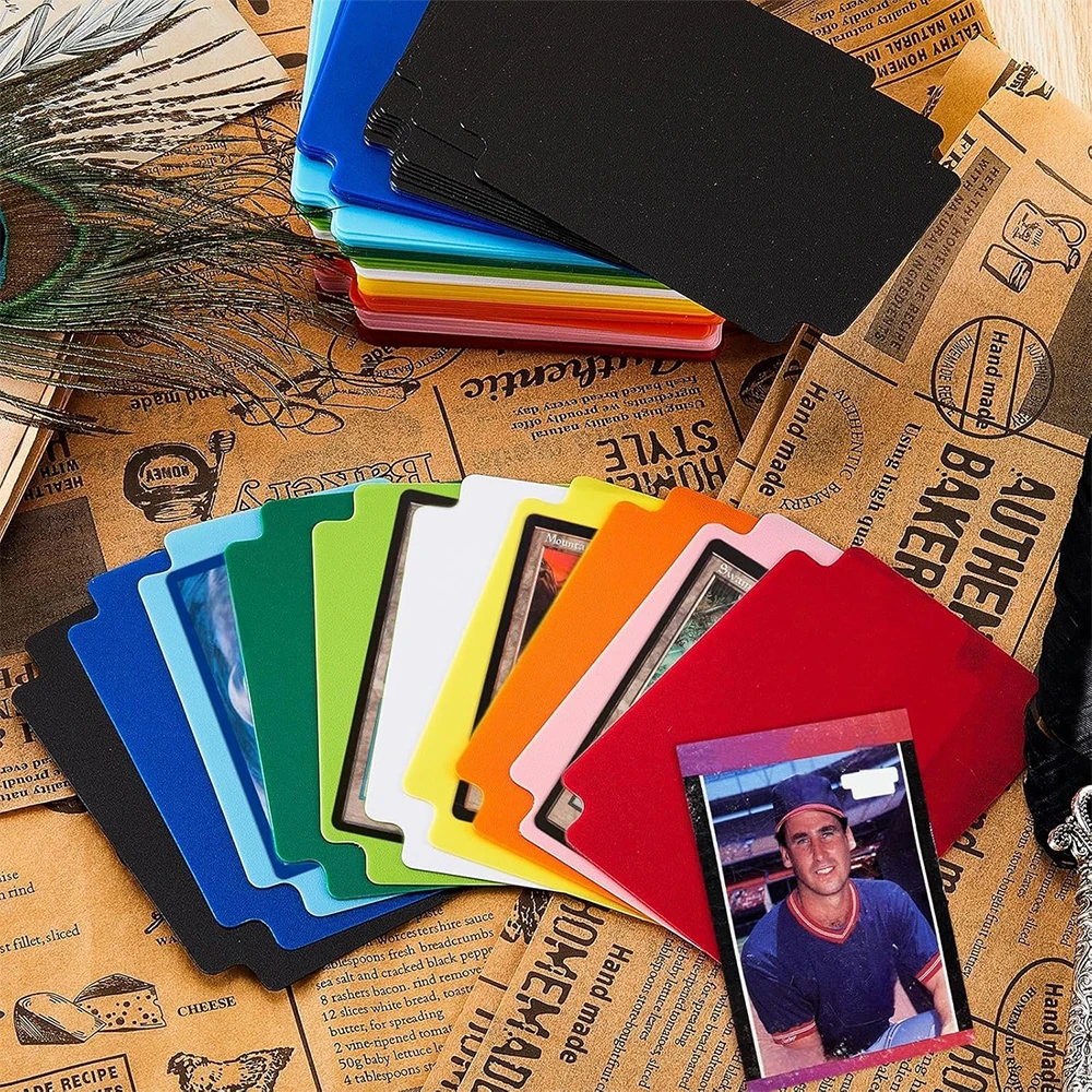 LMETJMA Trading Card Dividers Plastic Card Dividers Trading Card Page Dividers Playing Separator for Office Sports Gathering view 6