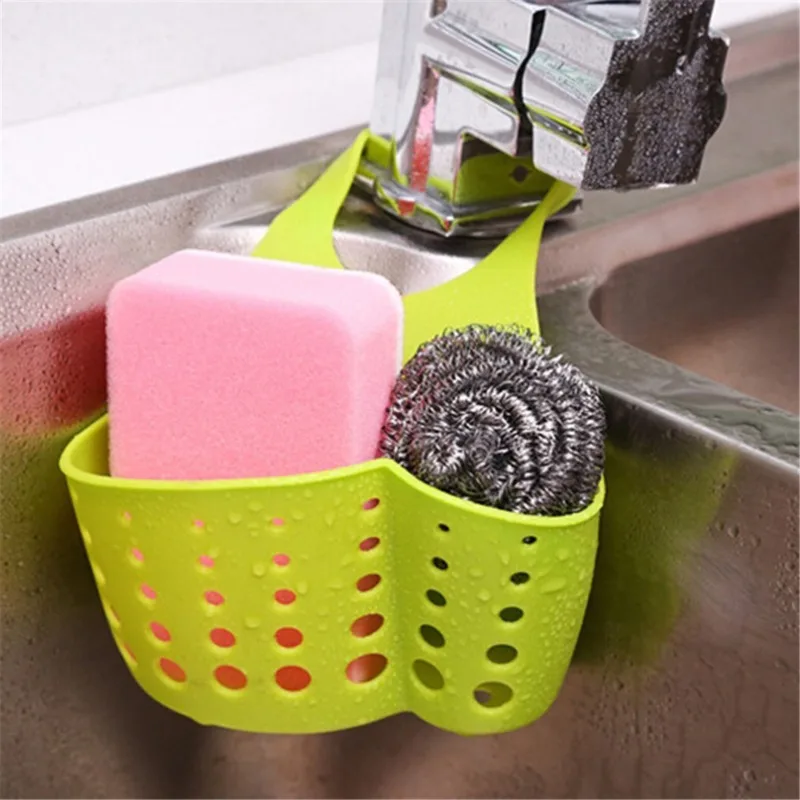 Kitchen Sink Drain Rack Shelf Hang Sink Basket Bag Soap Dish Drainer Organizer Gadget Bathroom Accessories Sponge Storage Holder