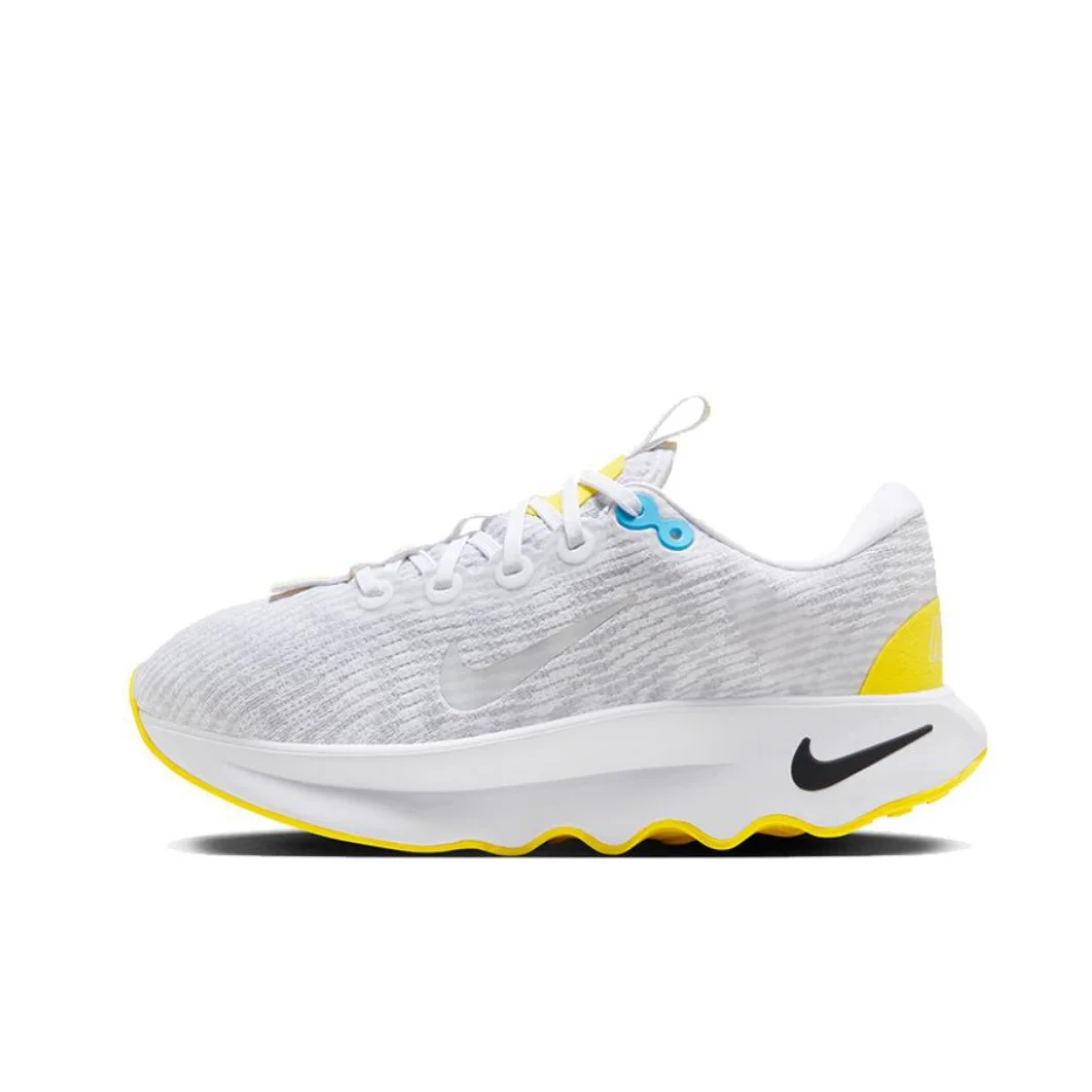 Nike New Motiva Low Men's and Women's Sneakers summer Lightweight cushioned casual shoes Comfortable and wearable White&Yellow