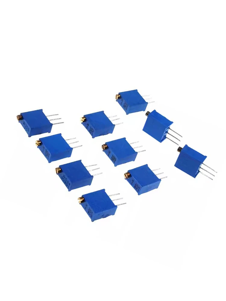 Precisão resistência potenciômetro 3296w, multi-turn, 10pcs