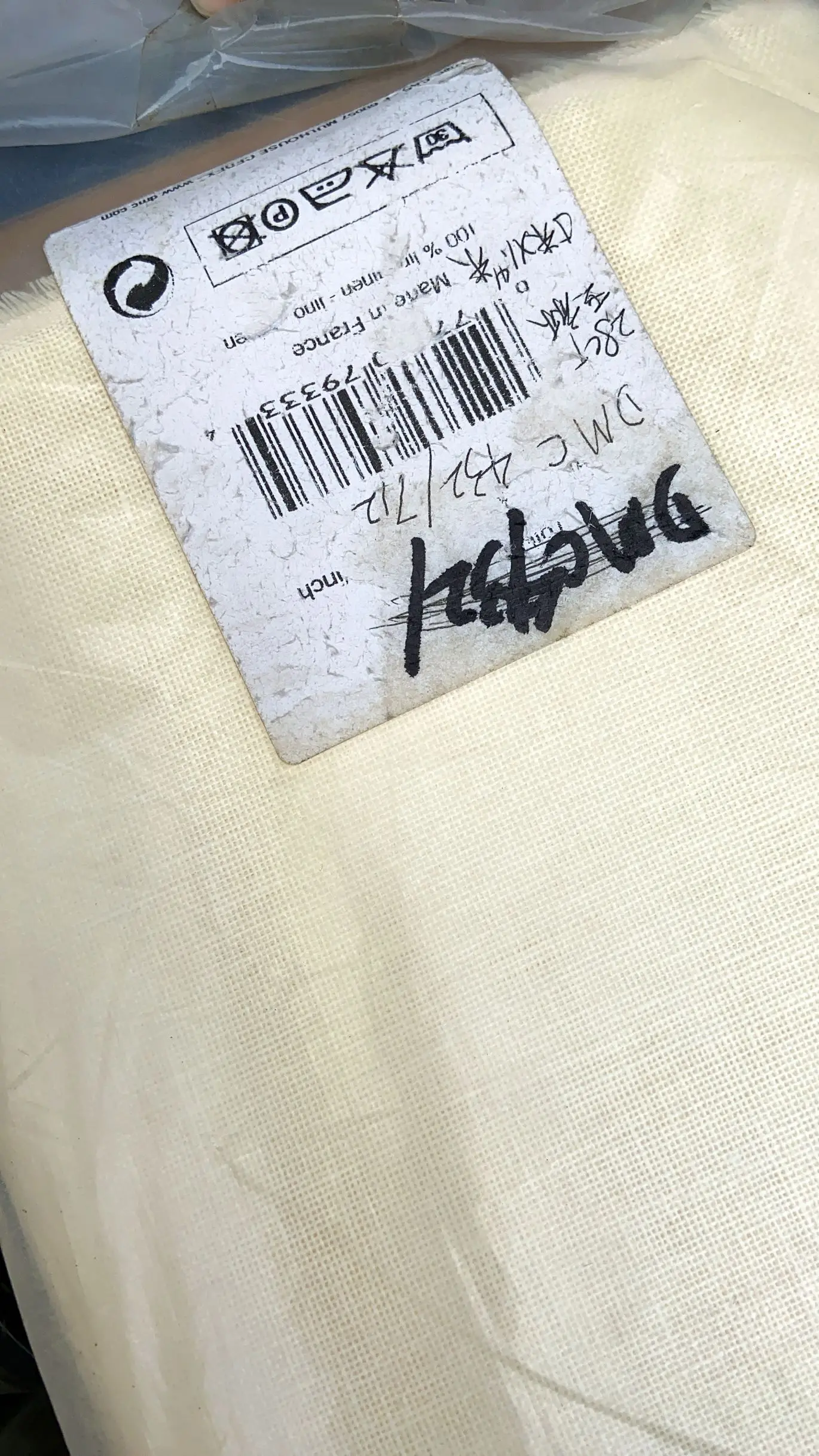 DMC fabric/aida stock  embroidery fabric 25ct color fabric cross stitch canvas cloth white color, 25-25cm, linen