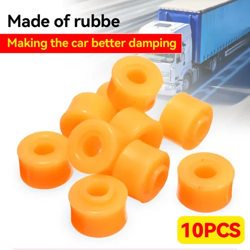 Imagen 1 del producto 10X casquillo amortiguador de automóvil amortiguador amarillo DU casquillo de goma para coche camión bicicleta barcos mejor amortiguación