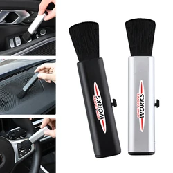 For Mini Cooper Works JCW R56 R57 R58 R59 R61 F54 F55 F56 Car Retractable Cleaning Brush Air Outlet Cleaning Soft Brush