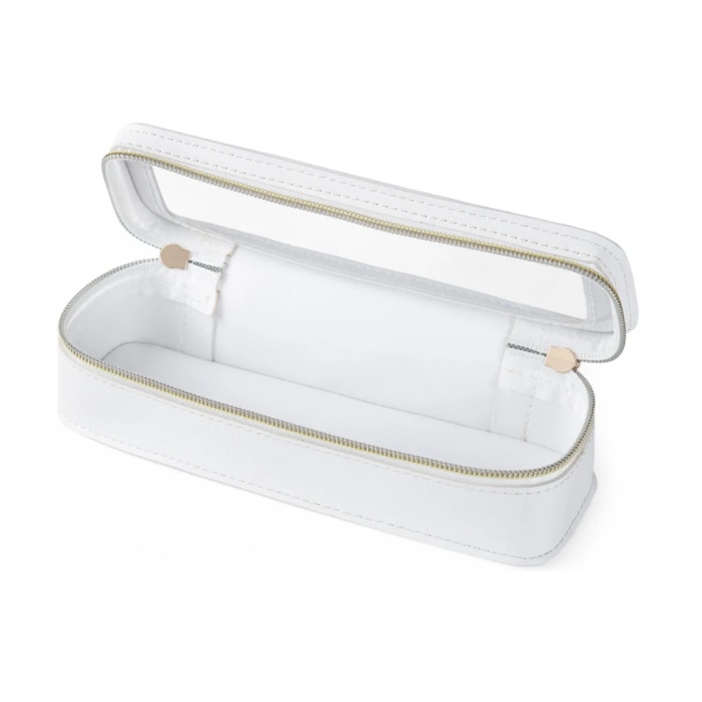 

Женская сумка для кистей для макияжа из искусственной кожи, прозрачная дорожная сумка для хранения косметики, дорожная косметичка с двойной молнией, органайзер для косметики, дорожная косметичка