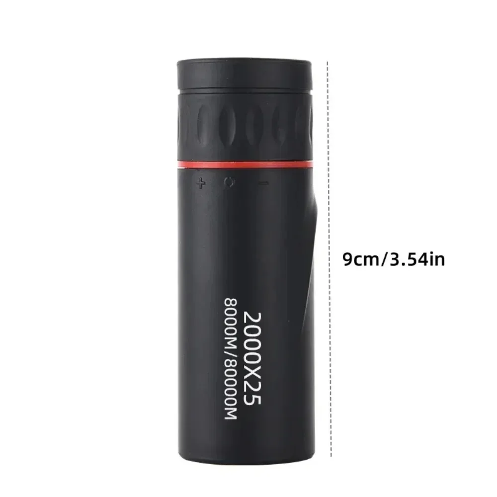 2026 2000X25 HD Monocular Telescope, Compact Portable for Travel, Hiking, Fishing, Camping, Stargazing, Concerts & Bird Watching