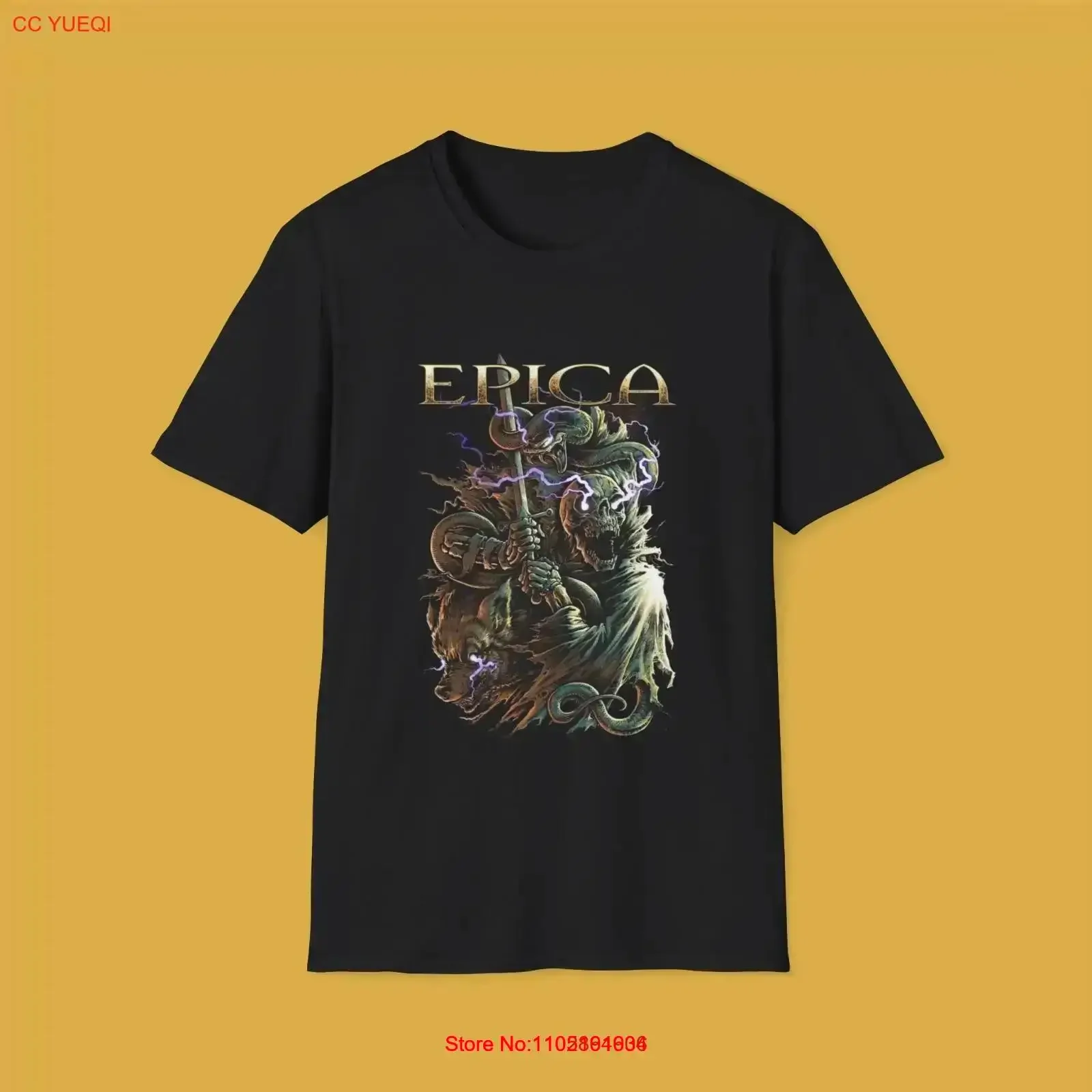 Epica Band Black Color All Size S To 4XL T Shirt Halloween For Friend BL225 vintage Washed graphic Unisex Soft Stretched
