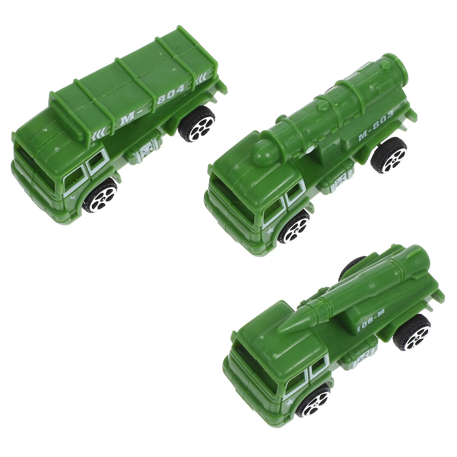 

3Pcs Pull Back Military Truck Simulation Car Kids Plaything Friction Powered Mini Small Pull Back Cars Baby Infant Car Plaything