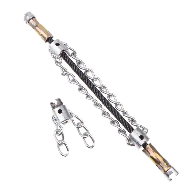 

High Quality Push-Type Rotary Cable Sewer Dredge Flex-Shaft Sewer Descaling Chain PVC Pipe Maintenance Tool For 16mm Spring