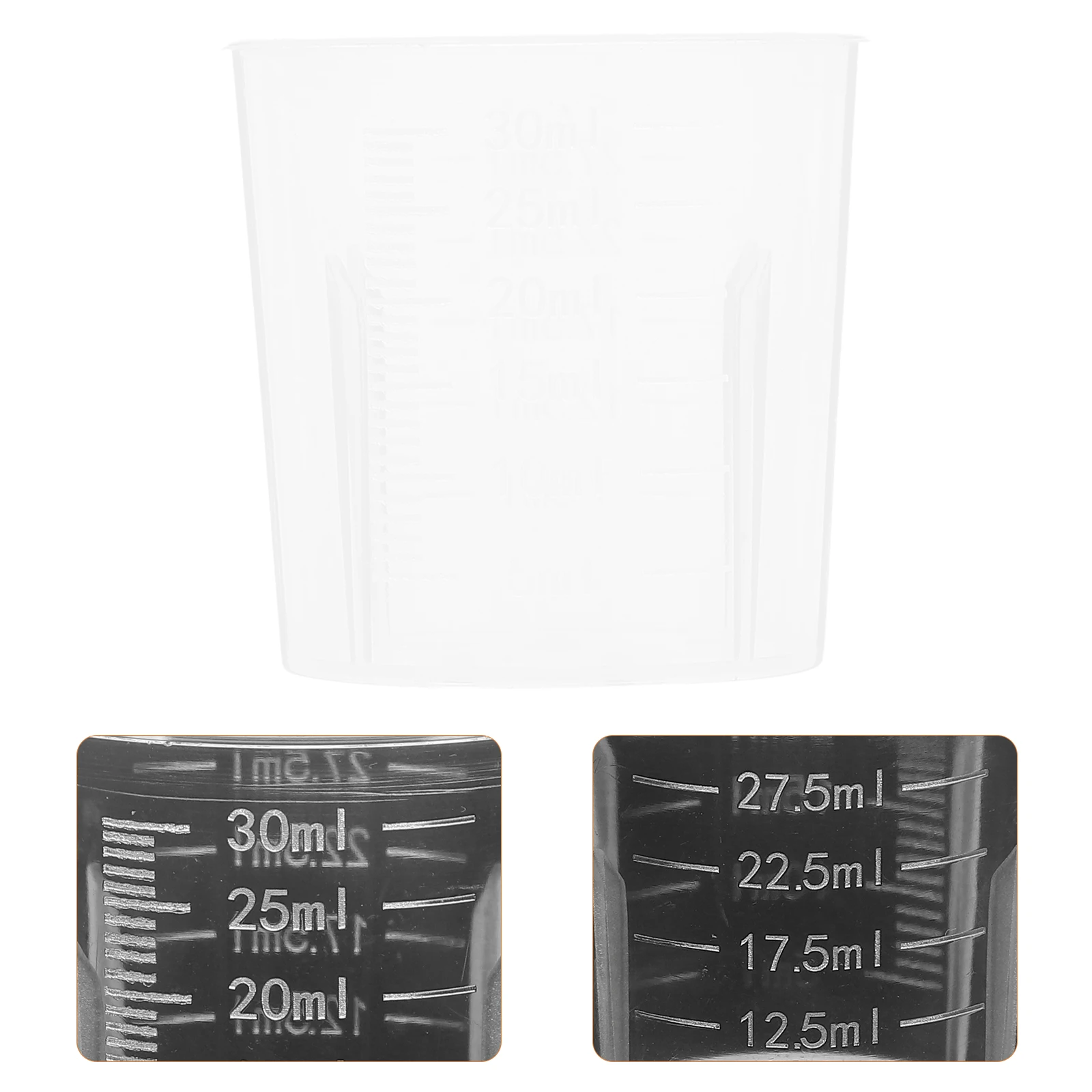 100 Pcs 30ml Measuring Cup Measurement Mini Mixing Cups Liquid Fluid Tablespoon