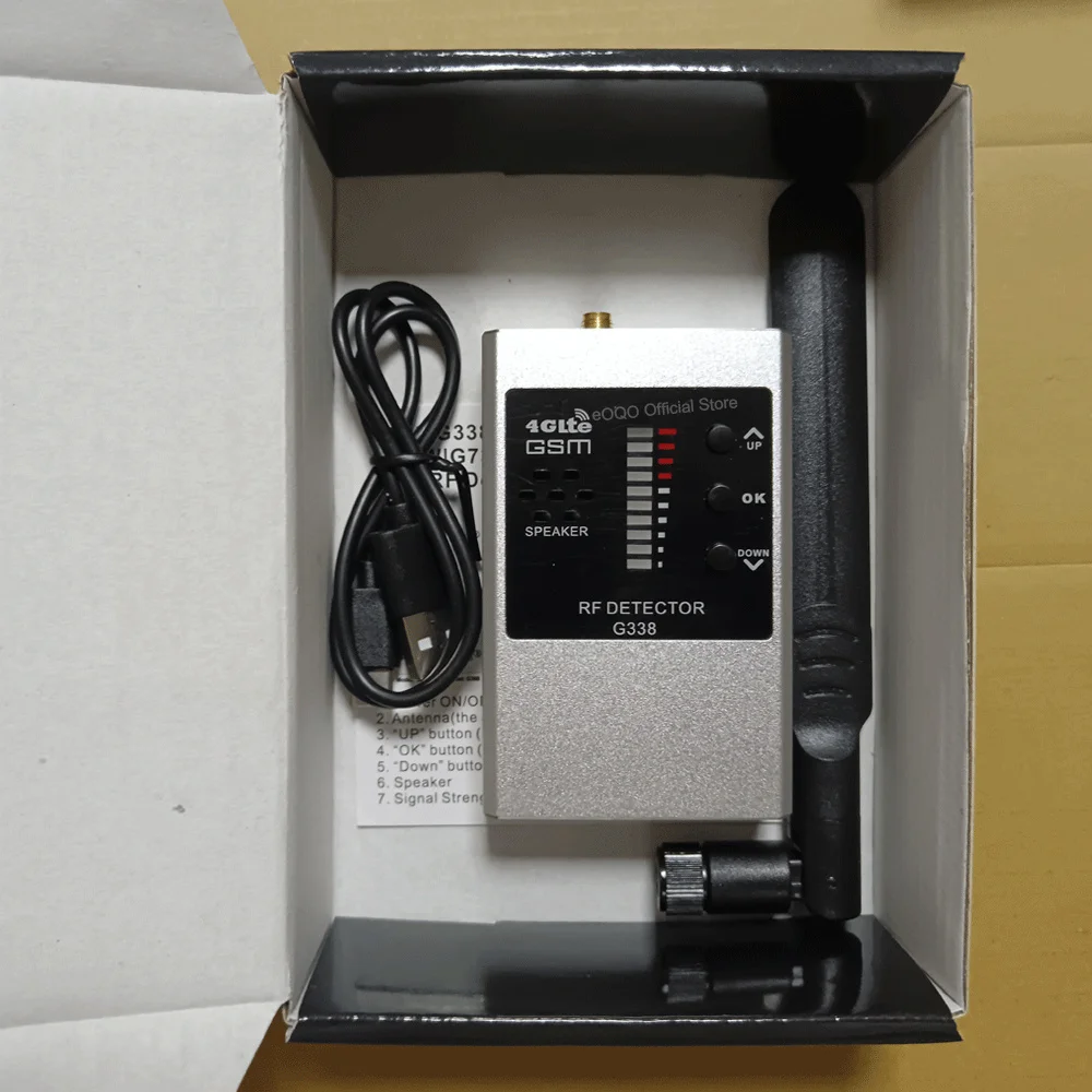 

G338 Профессиональный антишпионский беспроводной детектор радиочастотных сигналов GSM аудио GPS трекер подслушивающее устройство Finder анти-камера сканер