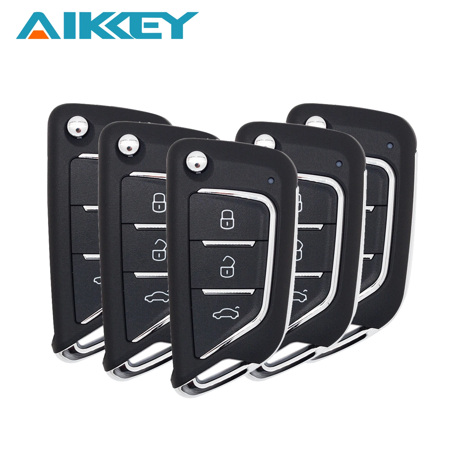 

AIKKEY K3 Universal 3 Buttons Design A Series Remote Car Key Fob for AIK Machine Remote Control Key Replacement