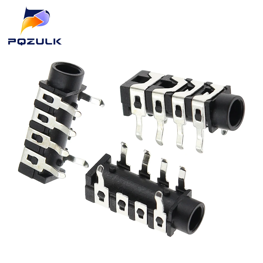 10PCS Headphone Jack 3.5mm PJ-313 Audio and Video Female Dual Channel Stereo Jack