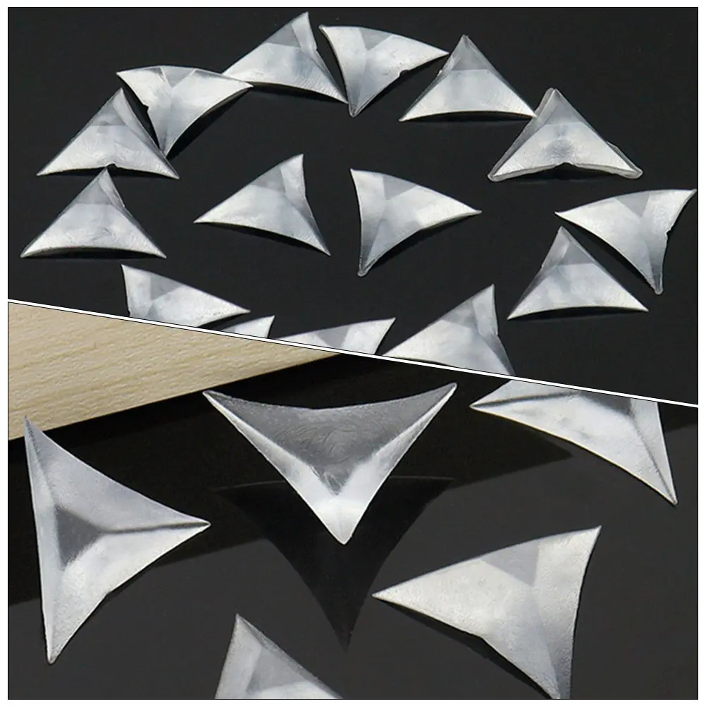 

400Pcs Stair Dust Corner Transparent Triangle Guard for Desk Drawer Furniture Corner Protector Dust Corners for Stairs