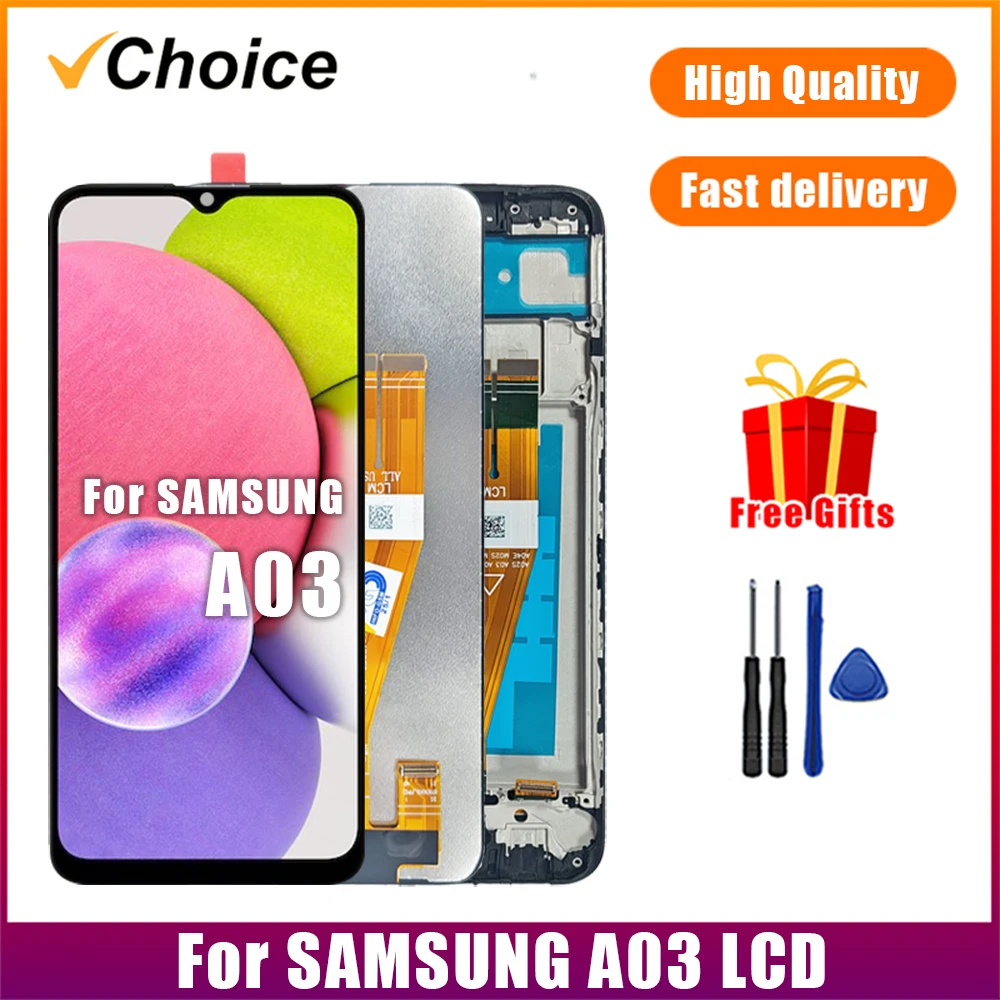 Tested Display For Samsung A03 LCD Touch Screen Digiziter Assembly For Samsung A03 SM-A035F/DS SM-A035M,SM-A035G LCD Display