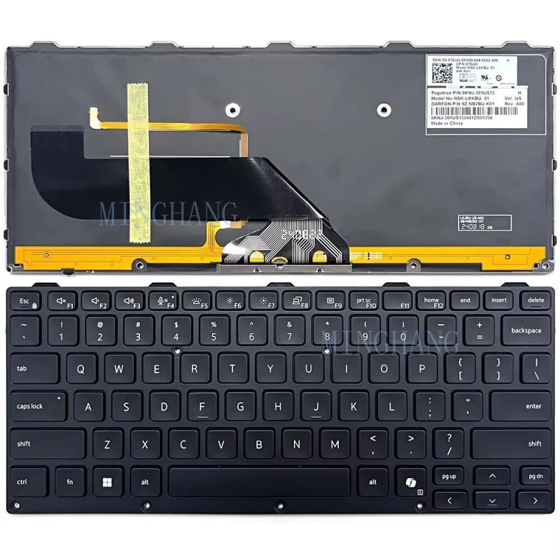 

M New for DELL Pro Rugged 13 RA13250 / Pro Rugged 14 RB14250 US Keyboard RGB Backlit