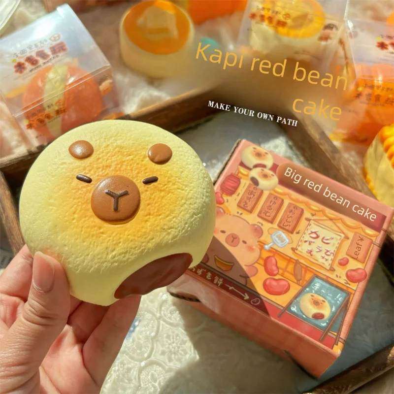 

Capybara Bakery Slow Rising Squishy Capybara Toy Bread Pastry Cake Squeeze Stress Relief Hand Relaxing Gift Soft Rebound