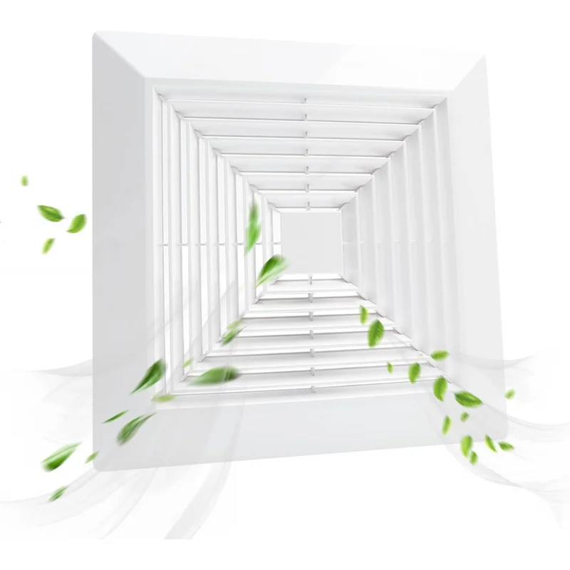 스프링이 있는 욕실 배기 팬 커버 9인치, 흰색 천장 또는 벽걸이형