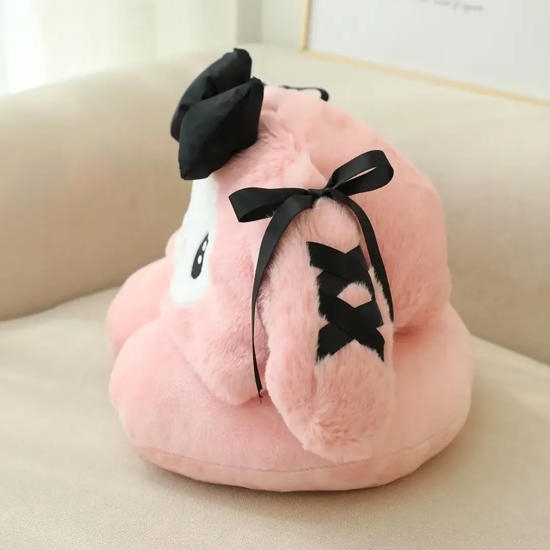หมอนรองคอตุ๊กตา Sanrio Series หมอนรองคอตุ๊กตา Kuromi พร้อมหมวก My Melody หมอนรองคอของขวัญวันเกิดสําหรับเด็กผู้หญิง