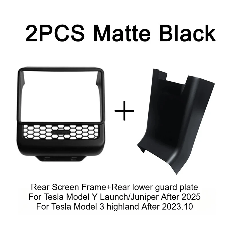 2PCS Matte Black A