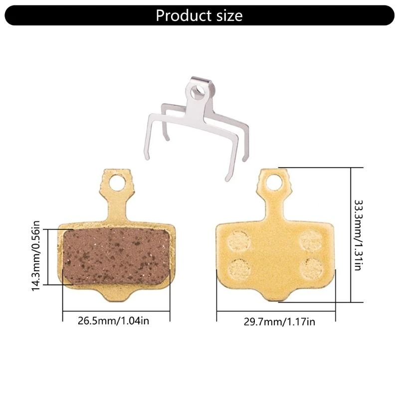1pair Calipers Brakes Pad Professional Mountain Bicycles Pad Bike Replacement for Cycling Conditions