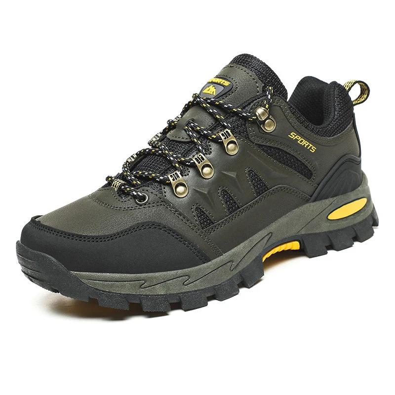 

CHRLCK Men Large Size Outdoor Mountain Running Shoes Women's Waterproof Wear-resistant Off-road Hiking Shoes Couple Hiking Shoes