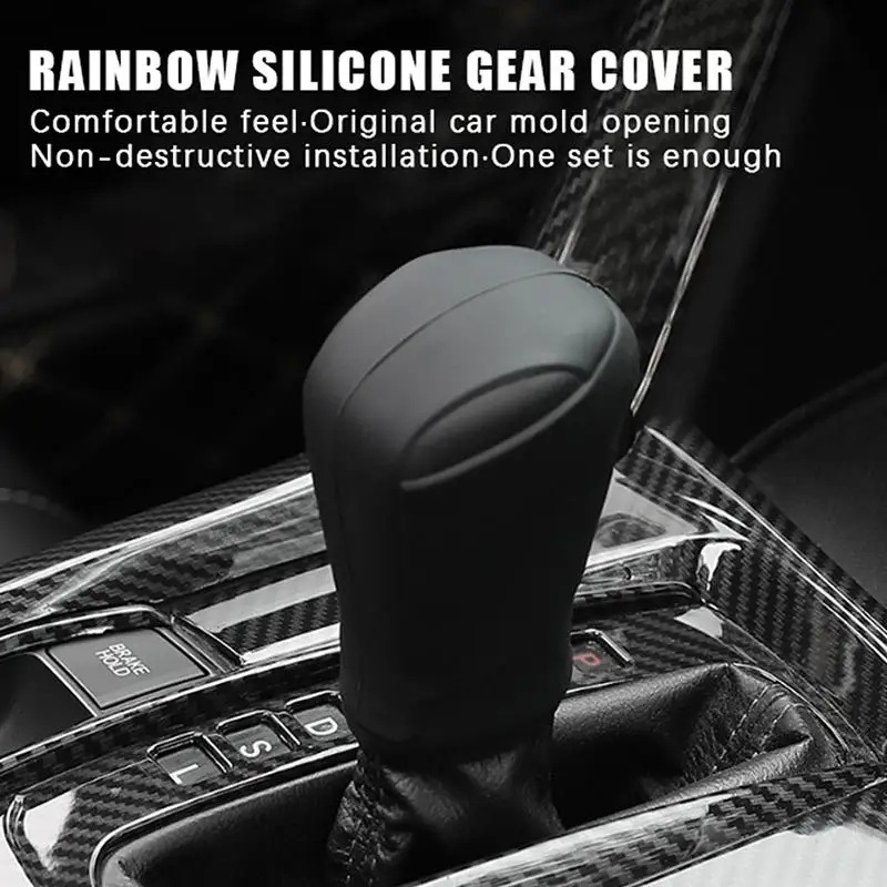 Eco-Friendly Silicone Car Gear Shift Knob Cover Dustproof Fit for Mazda3 Axela CX4 CX5 CX8 Auto Interior Parts