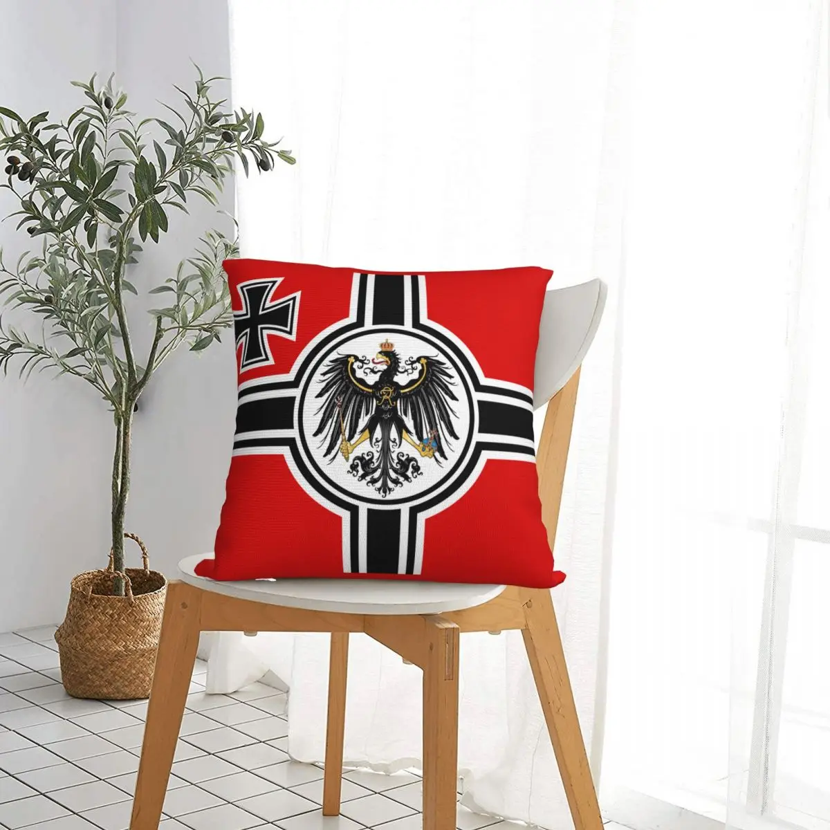 German DK Reich Empire Of Flag Pillowcase Polyester Cushion Cover Decor Germany Proud Throw Pillow Case Cover Sofa Square 18\'